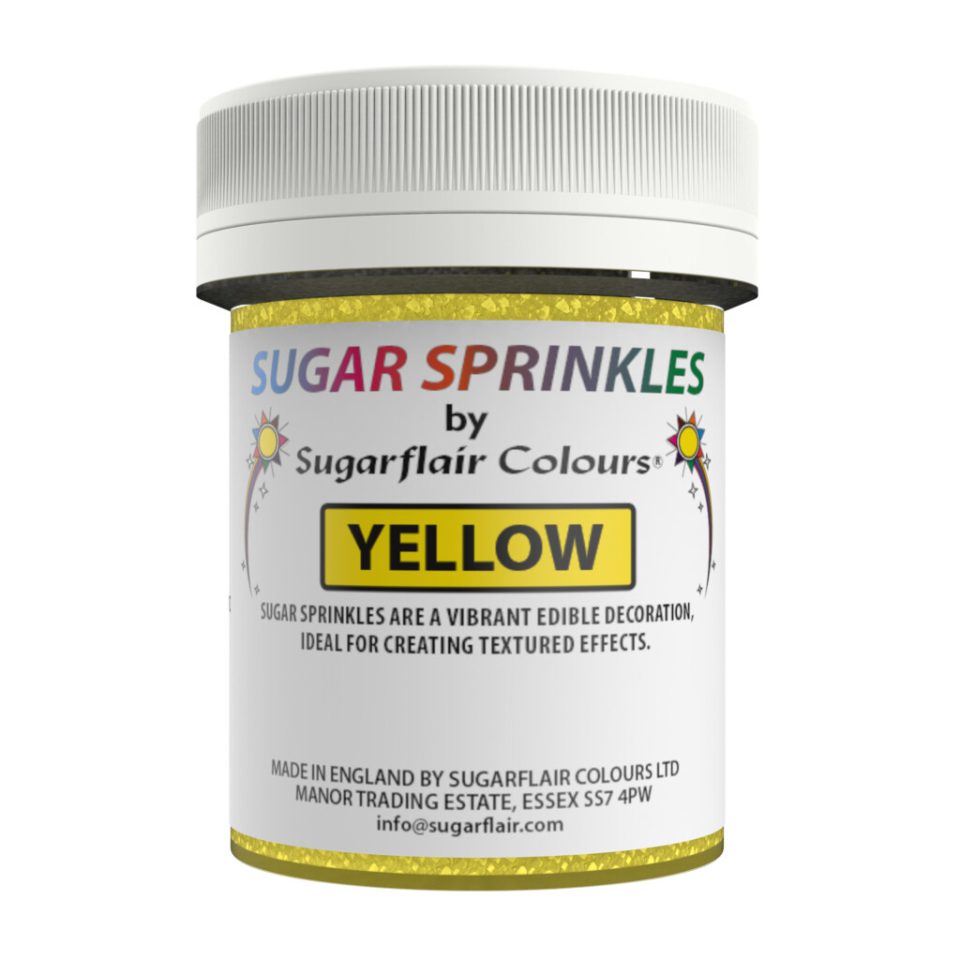 Sugarflair Sugar Sprinkles Yellow 40 g