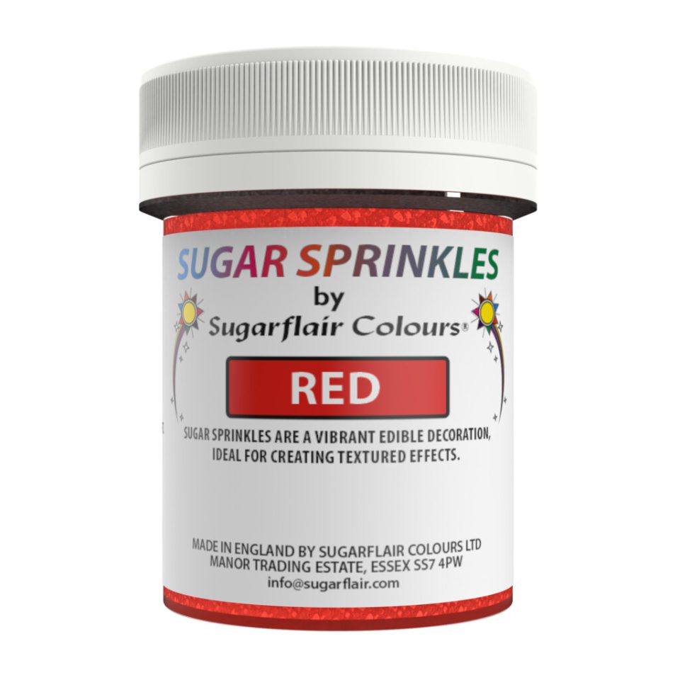 Sugarflair Sugar Sprinkles Red 40 g