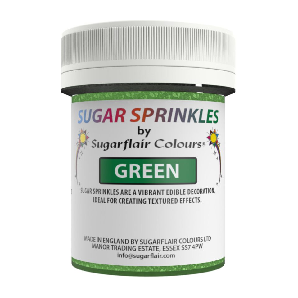 Sugarflair Sugar Sprinkles Green 40 g