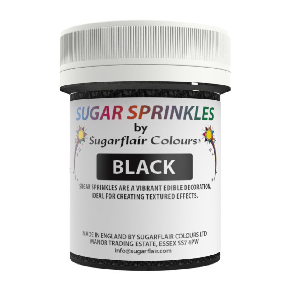 Sugarflair Sugar Sprinkles Black 40 g