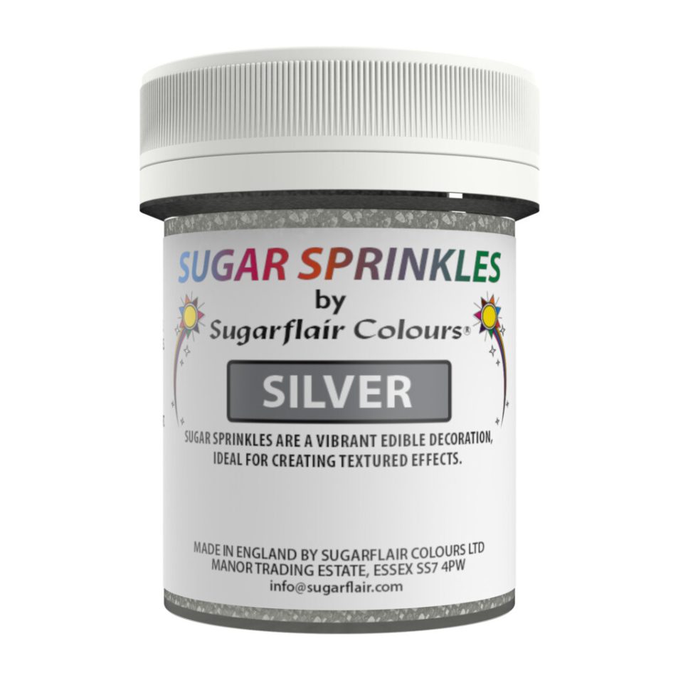 Sugarflair Sugar Sprinkles Silver 40 g