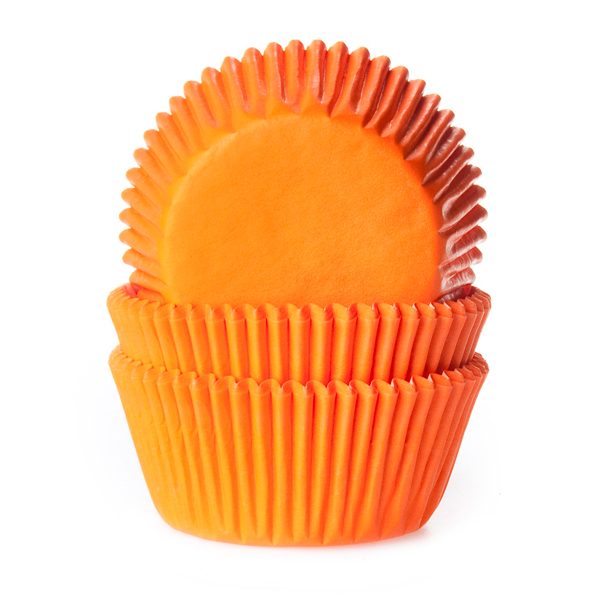 House of Marie cupcakevormpjes Orange 48 stuks