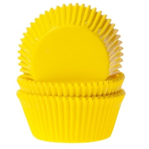 House of Marie cupcakevormpjes Yellow 48 stuks