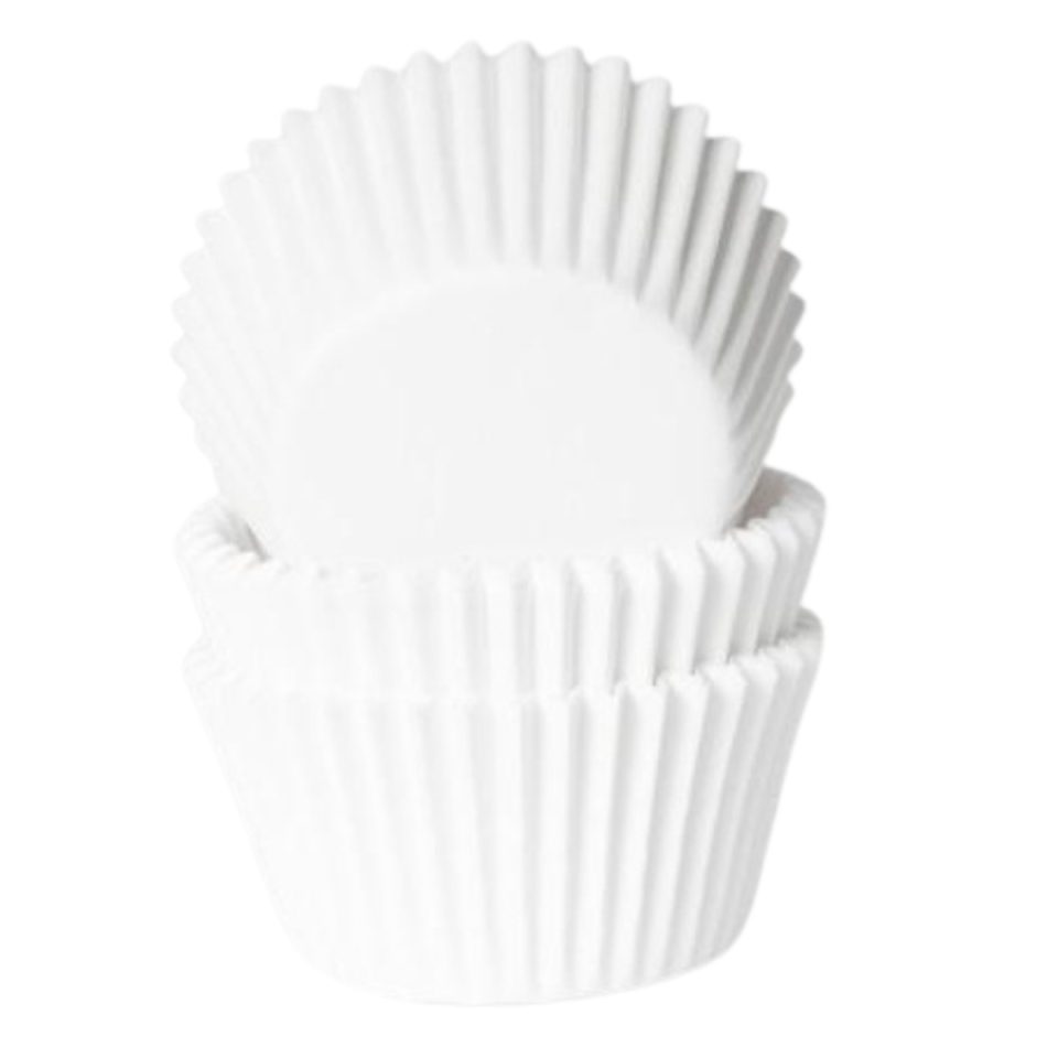 House of Marie Mini cupcakevormpjes White 60 stuks