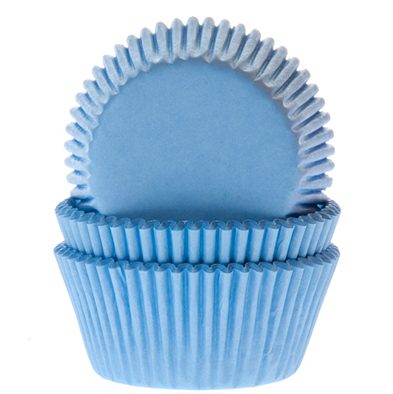 House of Marie Mini cupcakevormpjes Sky Blue 60 stuks
