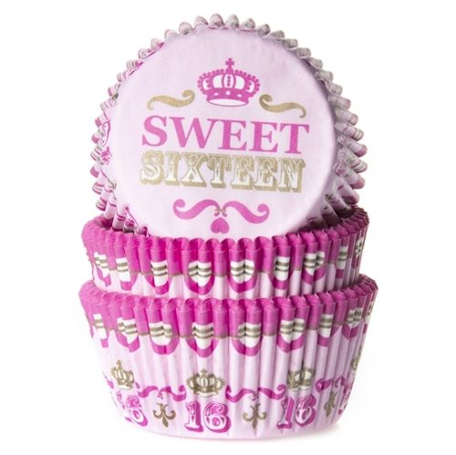 House of Marie cupcakevormpjes Sweet Sixteen 48 stuks