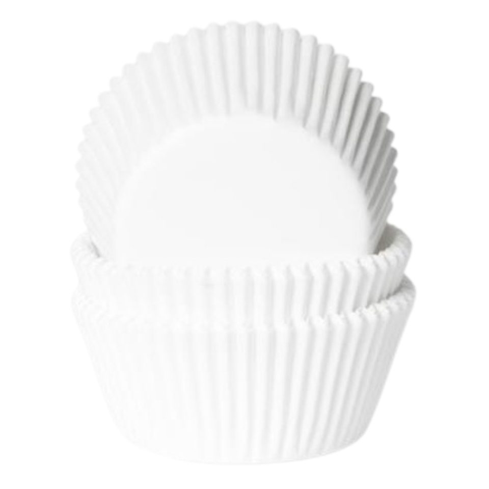 House of Marie Mini cupcakevormpjes White 500 stuks