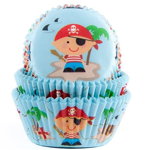 House of Marie cupcakevormpjes Pirate 48 stuks