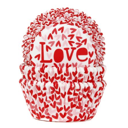 House of Marie cupcakevormpjes Love 48 stuks