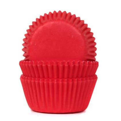 House of Marie Mini cupcakevormpjes Red Velvet 60 stuks