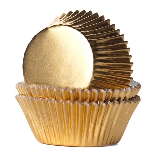 House of Marie cupcakevormpjes Foil Gold 24 stuks