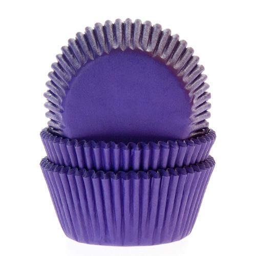 House of Marie cupcakevormpjes Purple/Violet 48 stuks