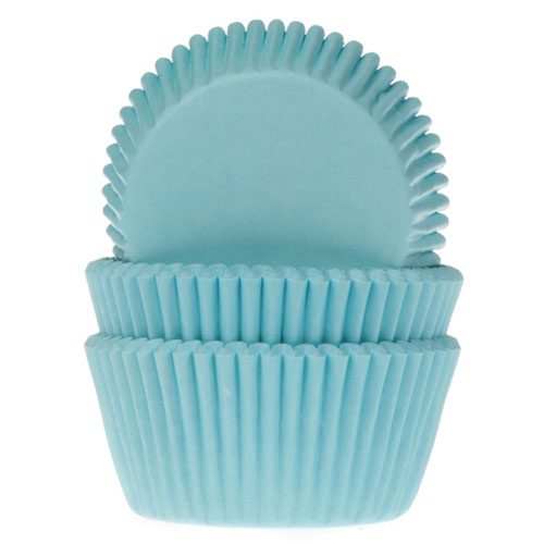 House of Marie cupcakevormpjes Turquoise 48 stuks
