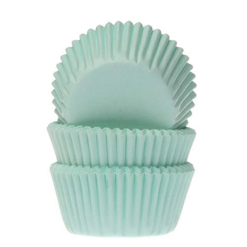 House of Marie Mini cupcakevormpjes Mint 60 stuks