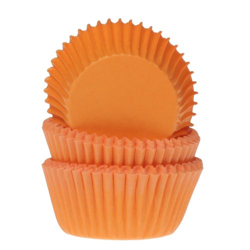 House of Marie Mini cupcakevormpjes Orange 60 stuks
