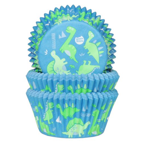 House of Marie cupcakevormpjes Dinos 48 stuks