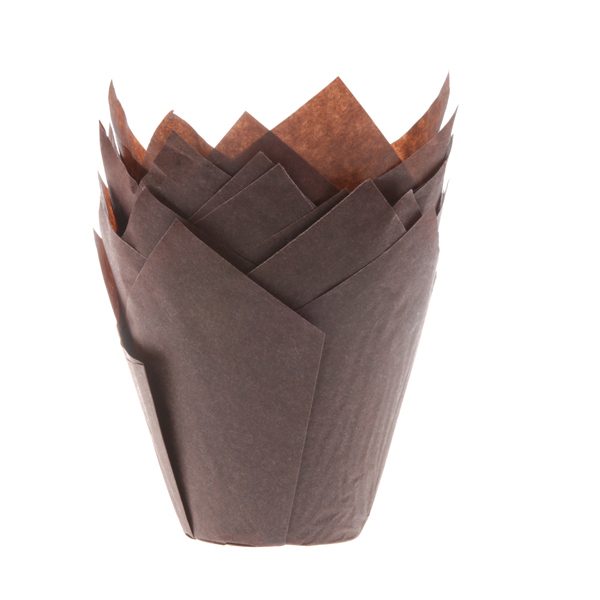 House of Marie Tulip cupcakevormpjes Brown 36 stuks