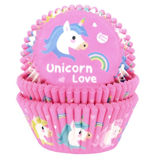 House of Marie cupcakevormpjes Unicorn 48 stuks
