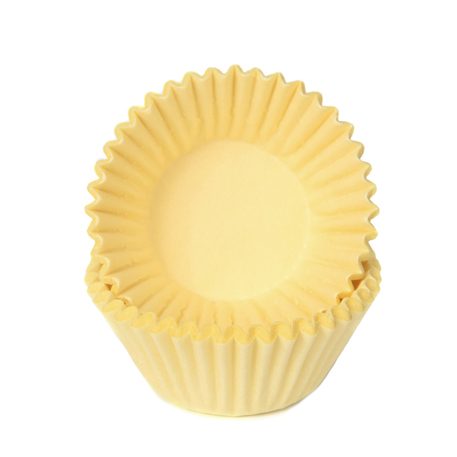 House of Marie Petit Four cupcakevormpjes Pastel Yellow 100 stuks
