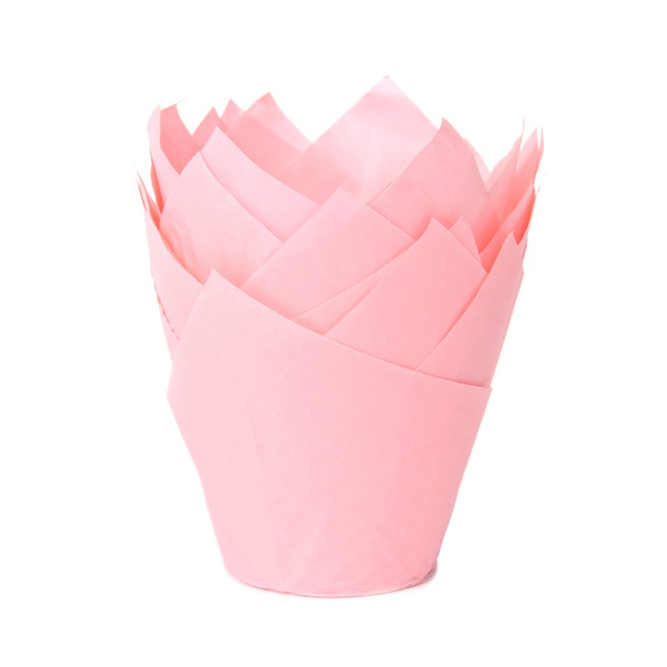 House of Marie Tulip cupcakevormpjes Baby Pink 36 stuks
