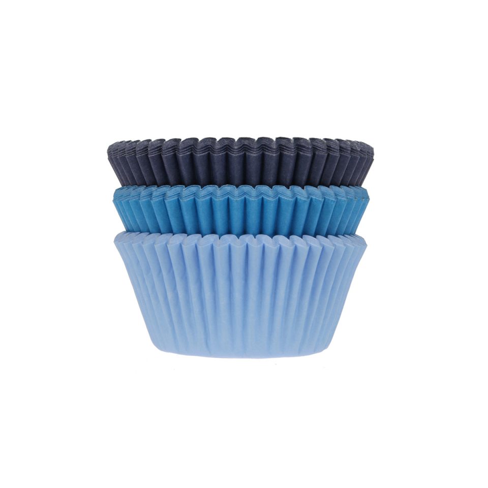 House of Marie cupcakevormpjes Assorti Blue 72 stuks