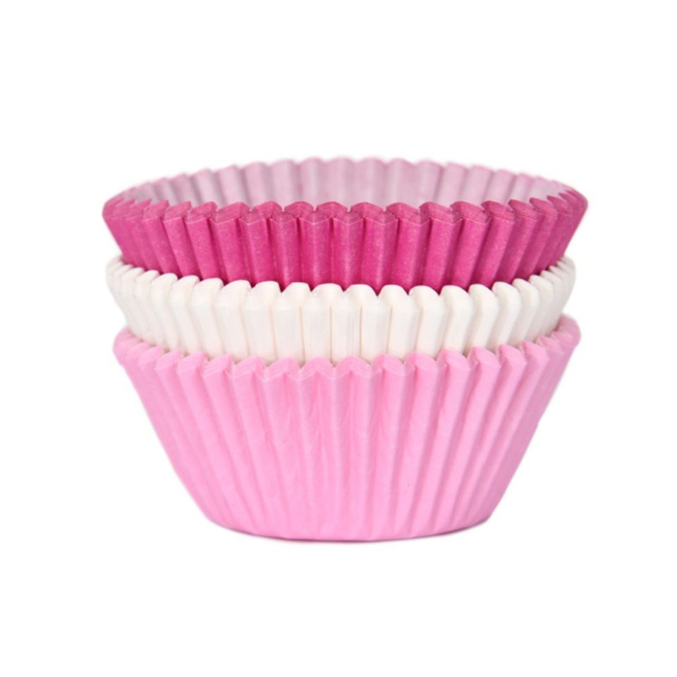 House of Marie cupcakevormpjes Assorti Pink 72 stuks
