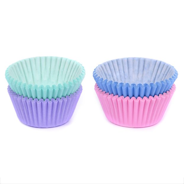 House of Marie Mini cupcakevormpjes Assorti Pastel 100 stuks