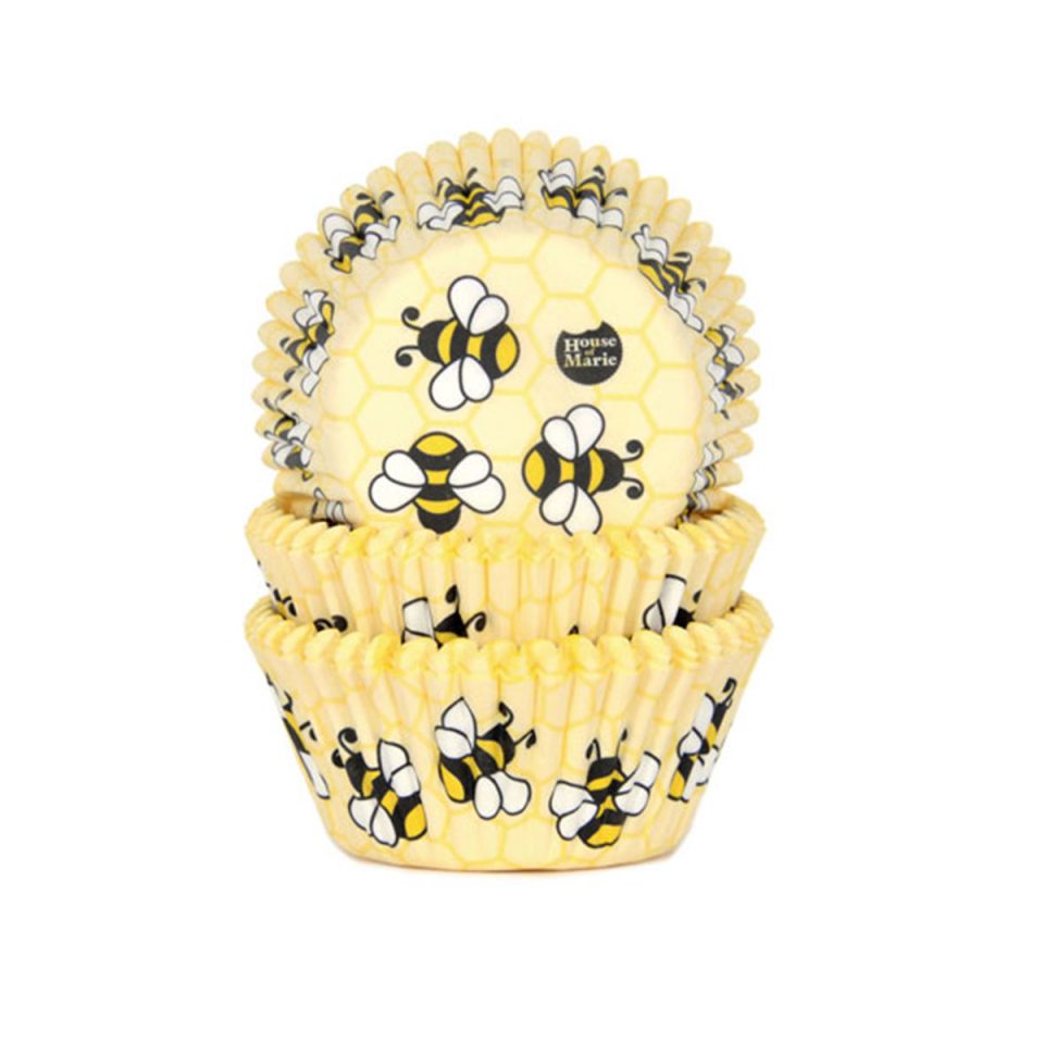 House of Marie cupcakevormpjes Bees 48 stuks