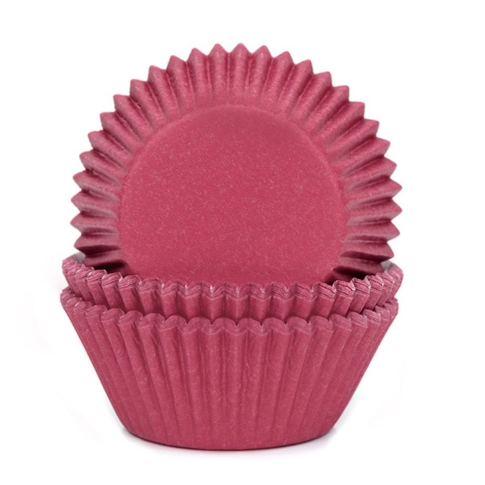 House of Marie cupcakevormpjes Wine Red 48 stuks