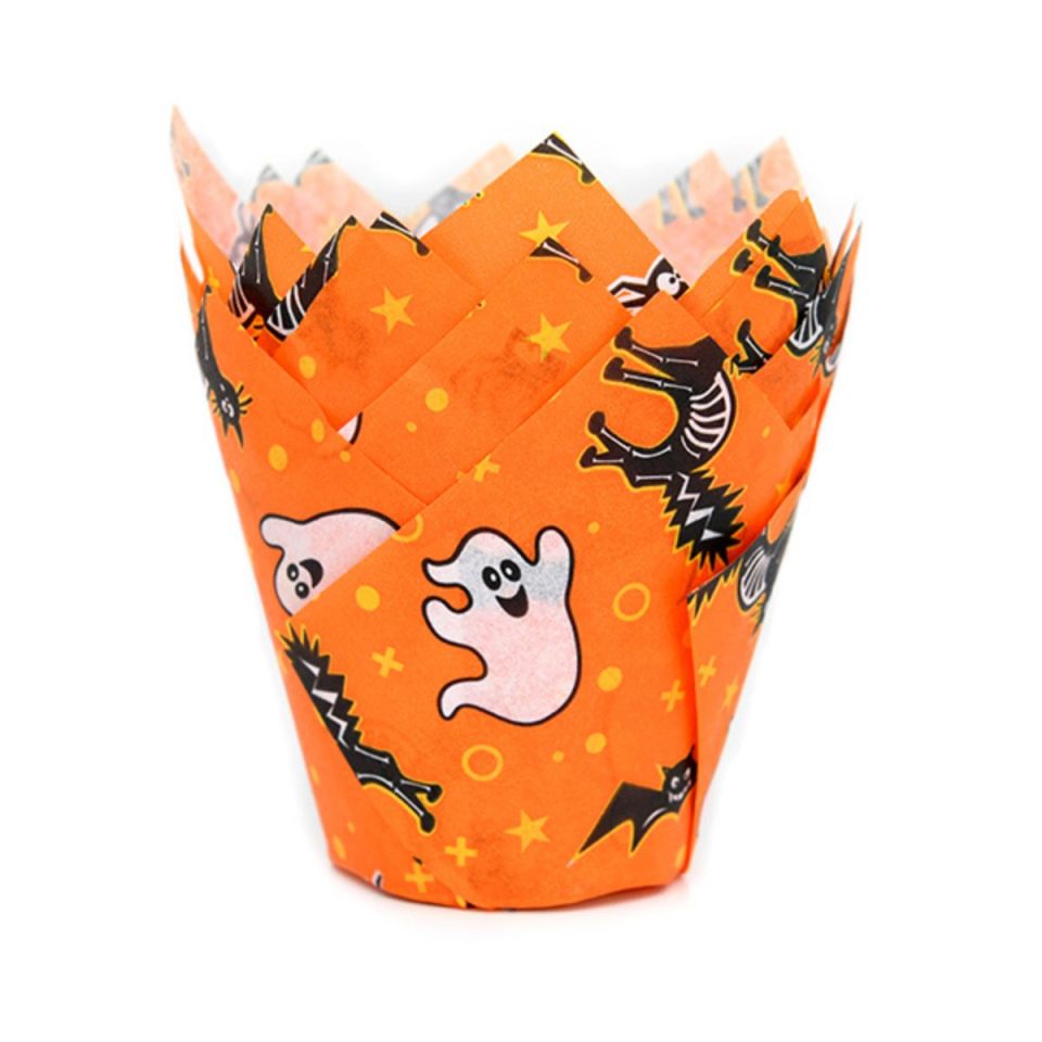 House of Marie Tulip cupcakevormpjes Scary Halloween 36 stuks
