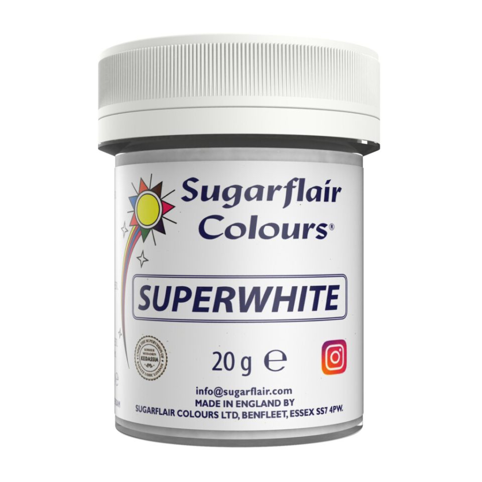 Sugarflair Superwhite Icing Whitener 20 g
