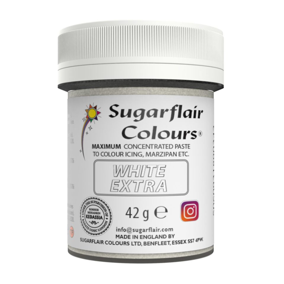 Sugarflair Max Concentrate kleurstof White Extra 42 g
