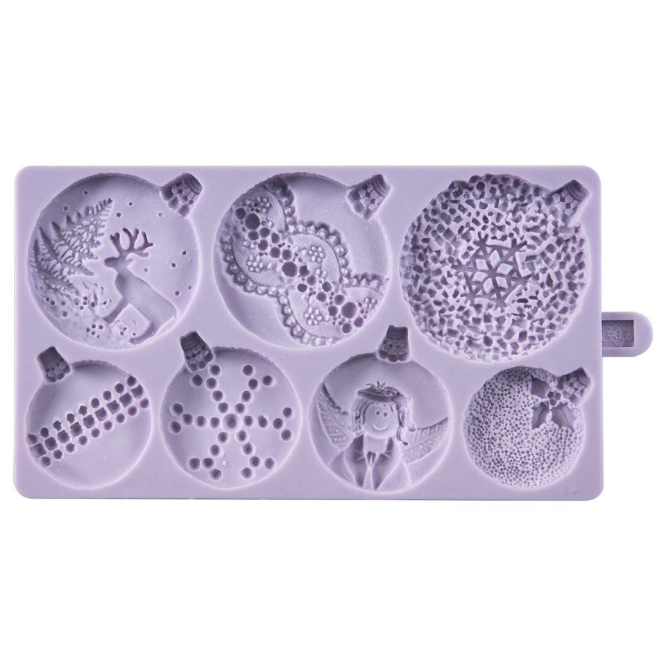 Karen Davies siliconen mal Christmas Baubles