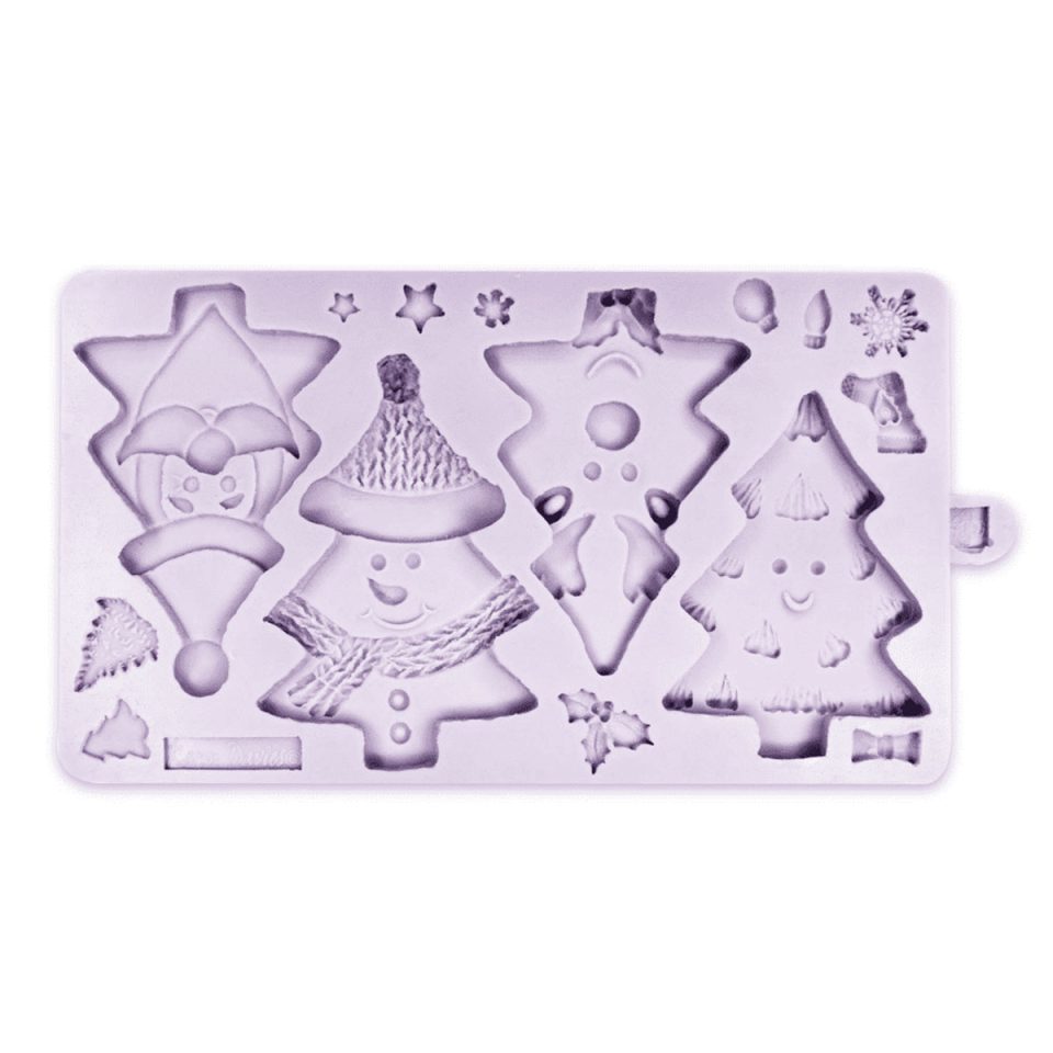 Karen Davies siliconen mal Christmas Tree Characters