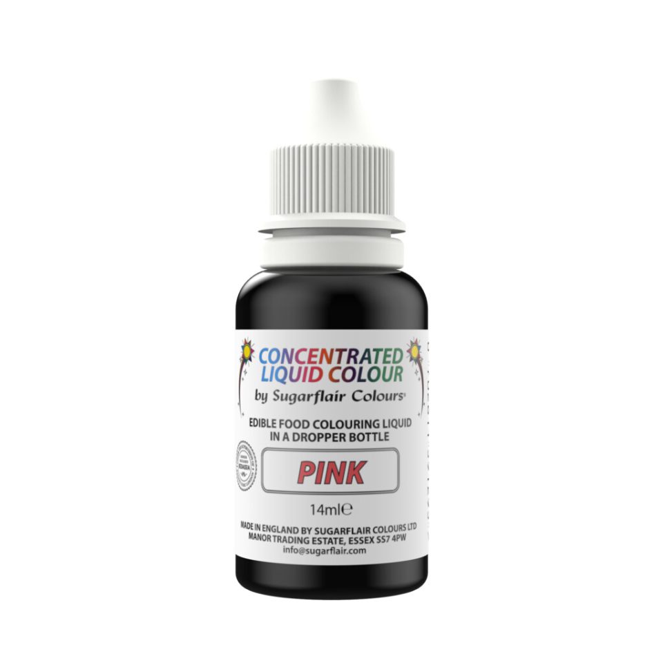 Sugarflair Edible Droplet Paint Pink 14 ml
