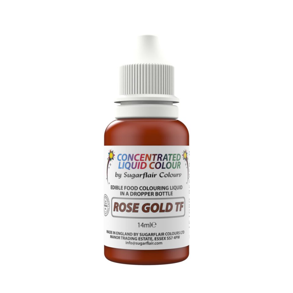 Sugarflair Edible Droplet Paint Rose Gold 14 ml