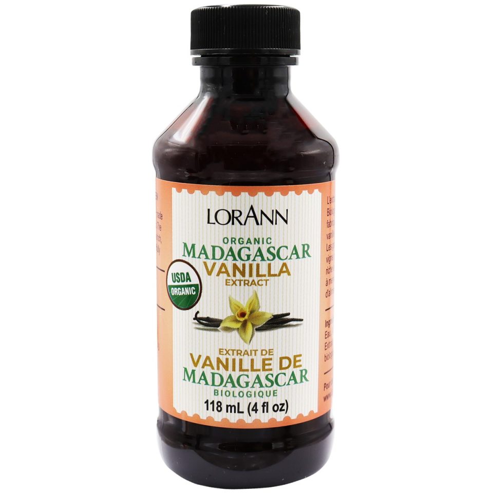 LorAnn Organic Madagascar Double Strength Vanilla Extract 118 ml