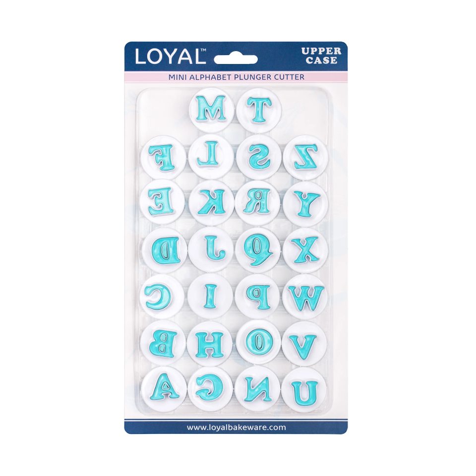 LOYAL uitsteker met uitwerper set Mini alfabet Upper Case set van 26