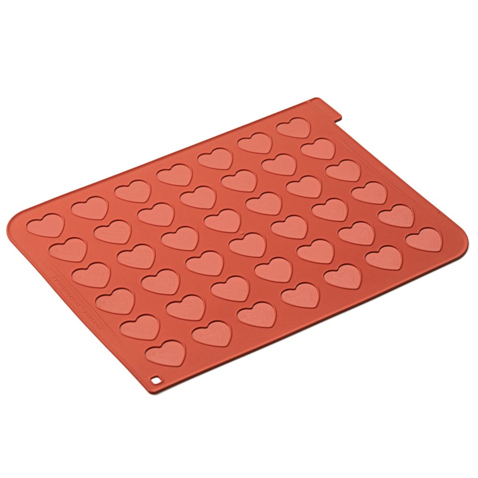 Silikomart siliconen mat Macaron hart 30x40 cm