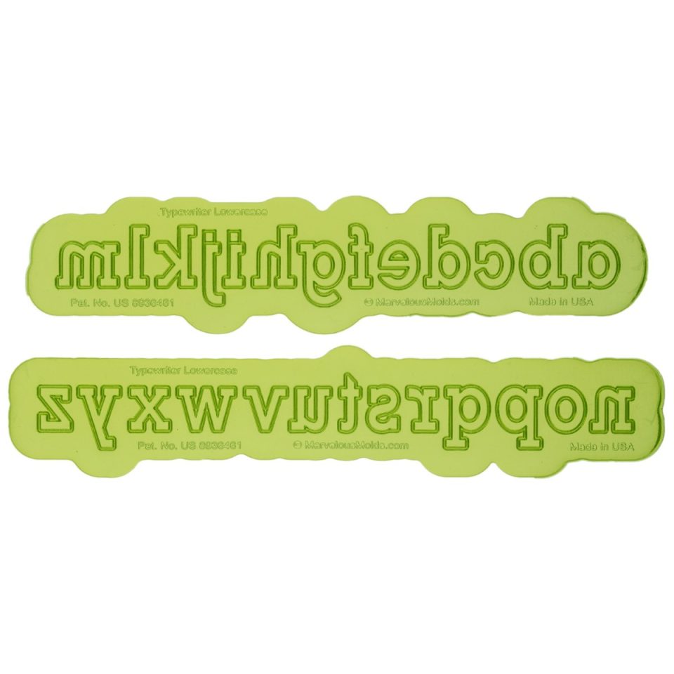 Marvelous Molds siliconen mal Typewriter Lowercase Flexabet™