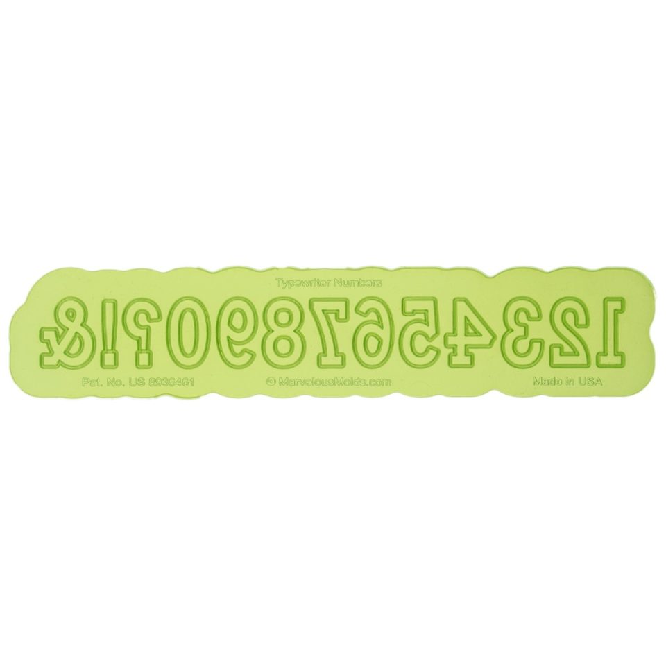 Marvelous Molds siliconen mal Typewriter Numbers Flexabet™