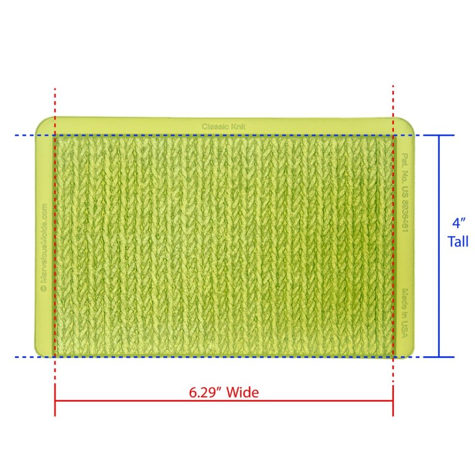 Marvelous Molds siliconen mal Classic Knit Simpress