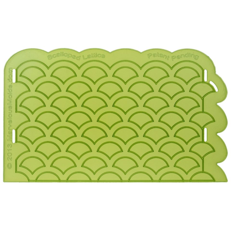 Marvelous Molds siliconen mal Scalloped Lattice siliconen Onlay®