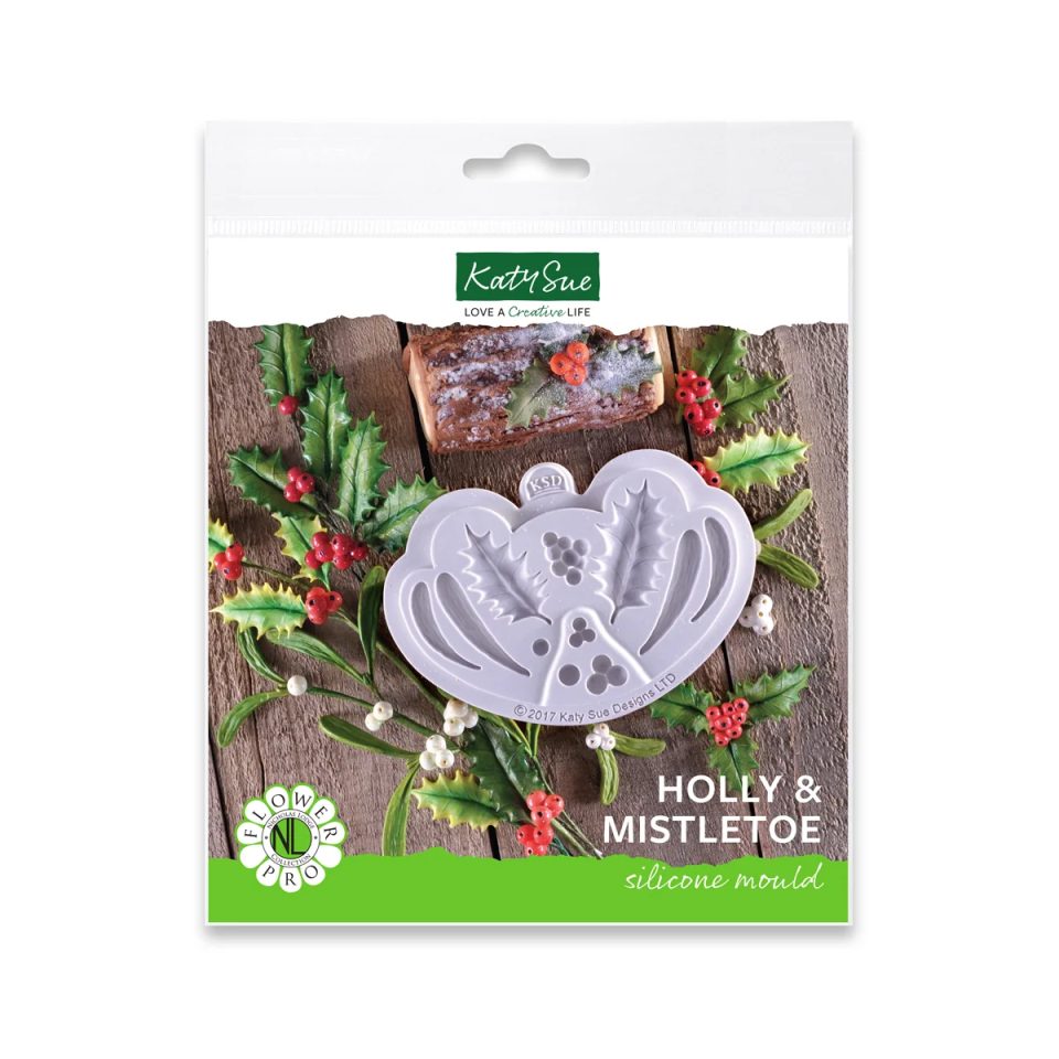 Katy Sue siliconen mal Holly & Mistletoe by Nicholas Lodge