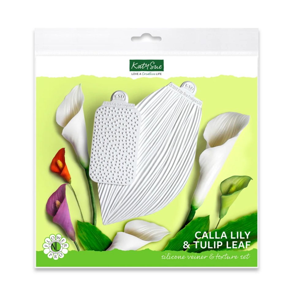 Katy Sue siliconen mal Calla Lily & Tulip Leaf Vein & Texture Set