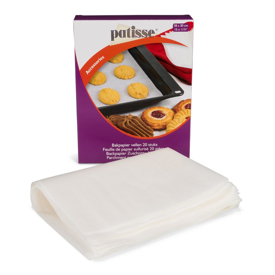 Patisse Parchment Paper Sheets 38x30 cm 20 stuks