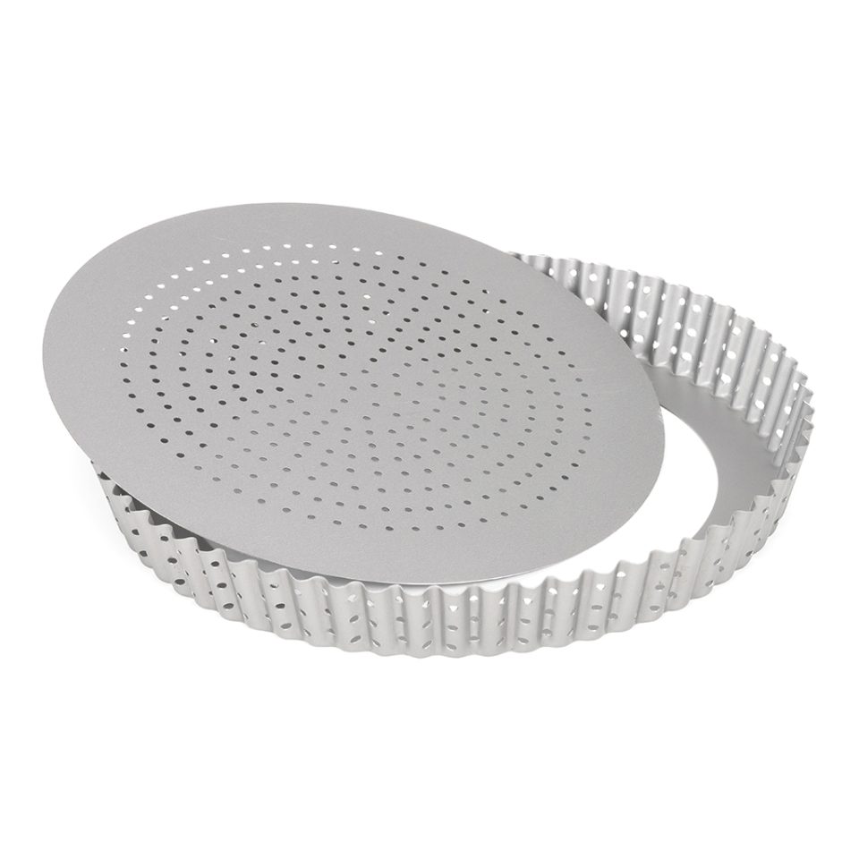 Patisse Silver-Top Quiche Pan Perforated Loose Bottom Ø24 cm