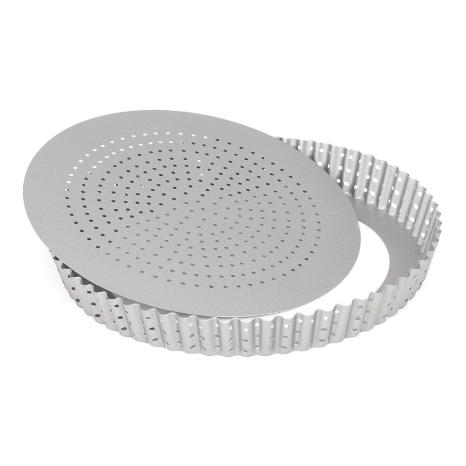 Patisse Silver-Top quichevorm geperforeerd losse bodem Ø28 cm