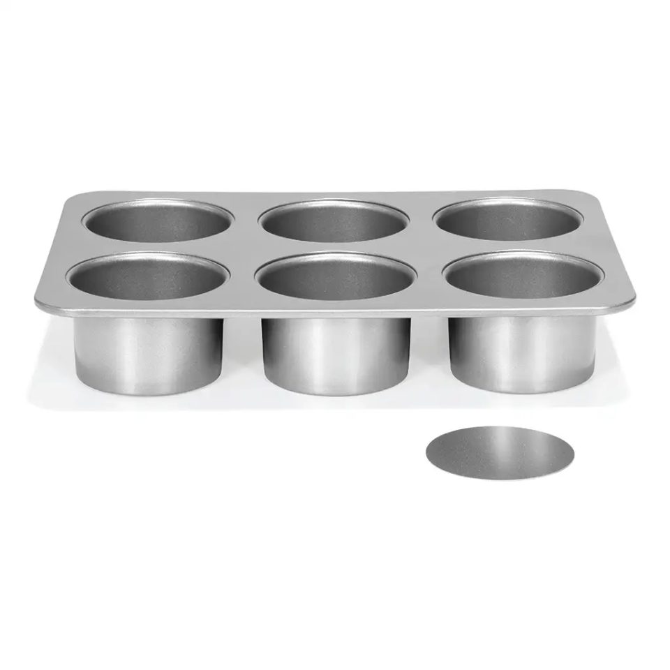 Patisse Silver-Top Mini Cheesecake Tin Loose Base Ø8