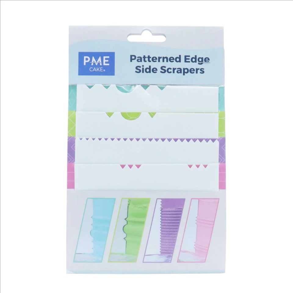 PME Pattern Edge Side Scraper set van 4